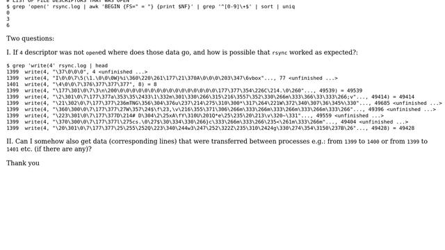Unix & Linux: Where does go data written to file descriptor that was never opened смотреть онлайн