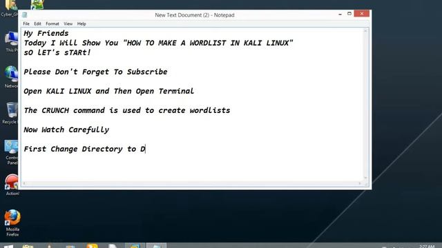 How to make a wordlist in Kali Linux смотреть онлайн