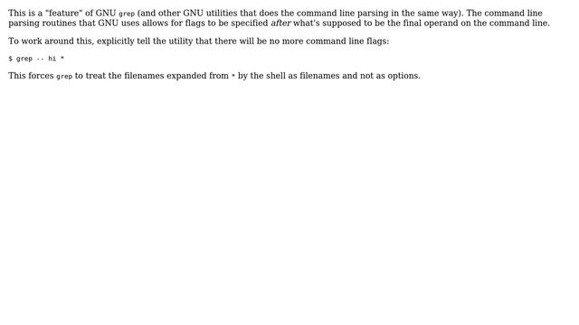 Unix & Linux: Bug or Feature? Grep accepts files as flags (2 Solutions!!) смотреть онлайн