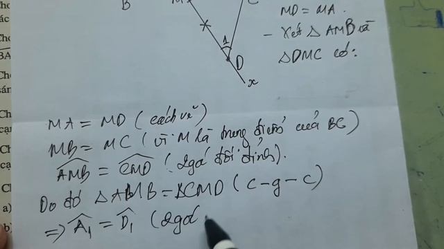 HÌNH HỌC 7 CHƯƠNG 3: QUAN HỆ GIỮA CẠNH VÀ GÓC ĐỐI DIỆN TRONG TAM GIÁC (SÁCH BÀI TẬP) смотреть онлайн
