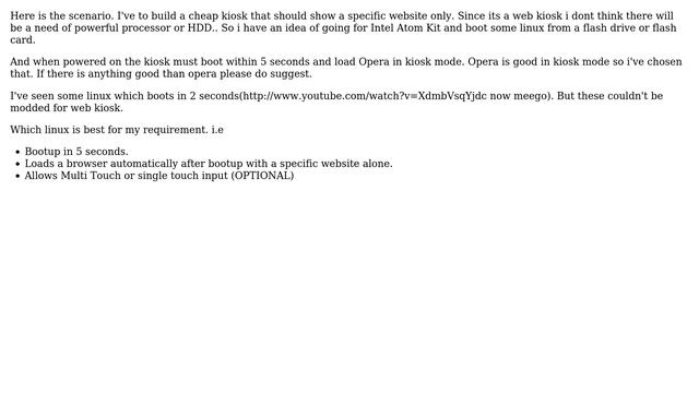 Linux Web Kiosk which boots faster (2 Solutions!!) смотреть онлайн