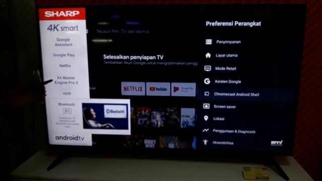 UNBOXING LED ANDROID TV SHARP 70 INCH 4T-C70BK1K смотреть онлайн