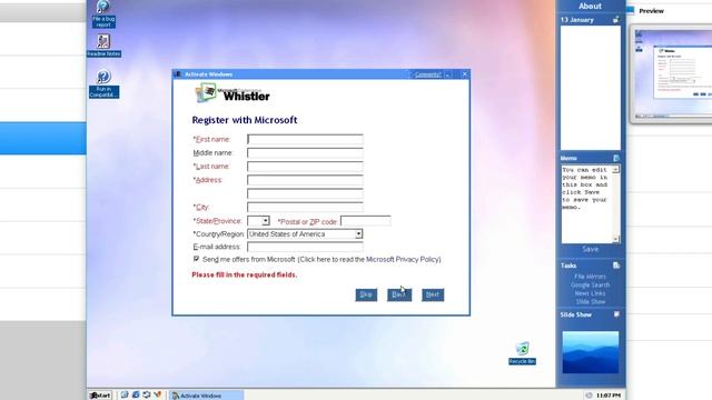 Windows "Longhorn XP" (actually just Whistler beta) build 2419 смотреть онлайн