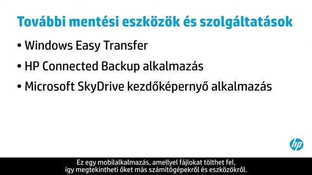 Fájlok biztonsági mentése Windows 8 rendszerű HP számítógépeken смотреть онлайн
