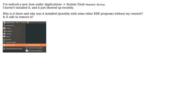 Ubuntu: What is "Nepomuk Backup" and why is it installed? смотреть онлайн