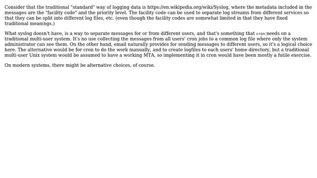 Unix & Linux: Why does cron require MTA for logging? (2 Solutions!!) смотреть онлайн