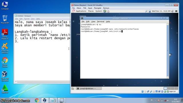 Konfigurasi IP Static pada Debian 6 (CLI) смотреть онлайн