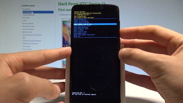 How to Enter Recovery Mode on HTC Desire 12 - HTC Recovery System |HardReset.Info смотреть онлайн