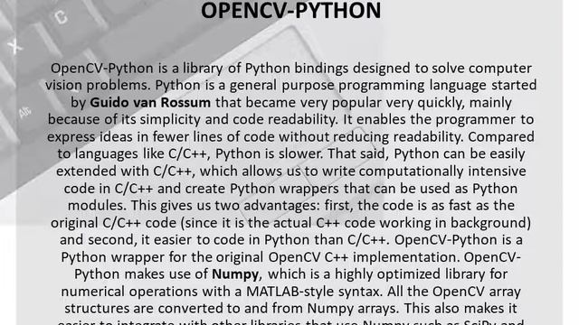 Opencv in Python смотреть онлайн