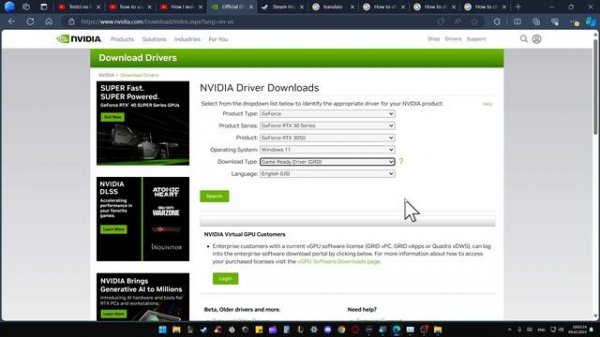 How to Update Drivers for GeForce RTX 3050?