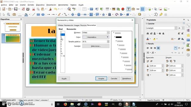 IMPRESS_3 OPERACIONES CON PARRAFOS Y VIÑETAS смотреть онлайн