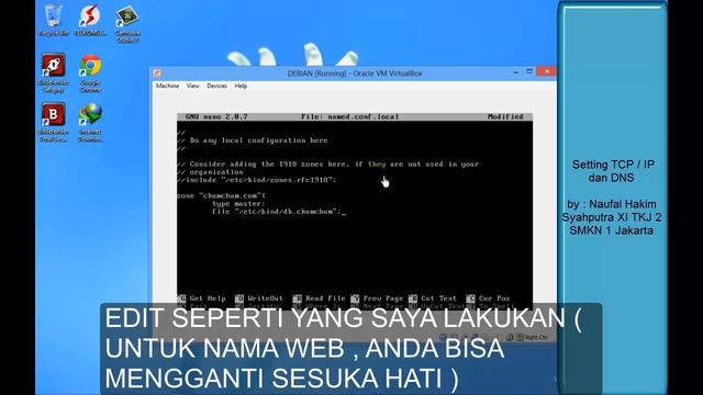 SMKN 1 JAKARTA XI TKJ 2 Setting TCP/IP dan DNS DEBIAN смотреть онлайн