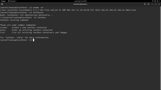 Recenzja / przegląd Fedora 31 na metalu. Konteneryzacja, fedora Toolbox, Python3 i wiele innych смотреть онлайн