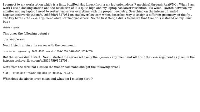 Error on changing the resolution of a vnc session in linux on the fly (2 Solutions!!) смотреть онлайн