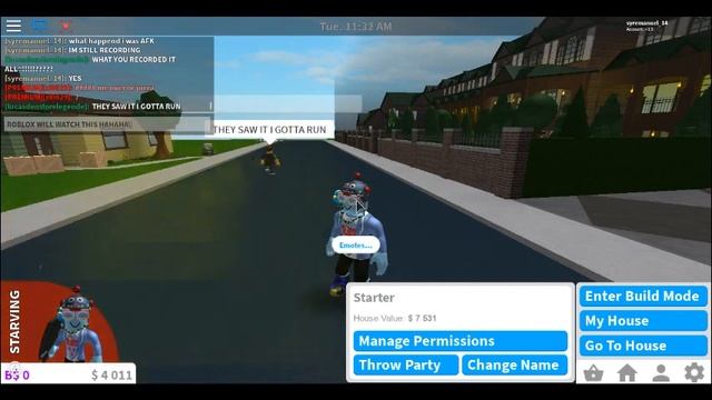 roblox bloxburg SOMEBODY WANTS TO KILL ME I WAS AFK LAST TIME LOL смотреть онлайн