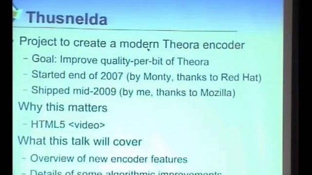 Thusnelda: Modernizing Theora смотреть онлайн