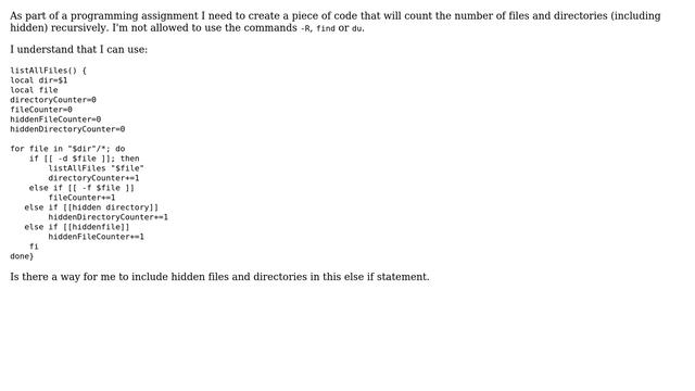 Unix & Linux: Creating a file counter that includes hidden files (2 Solutions!!) смотреть онлайн