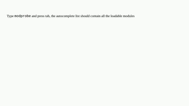 Unix: How to list all loadable kernel modules? смотреть онлайн