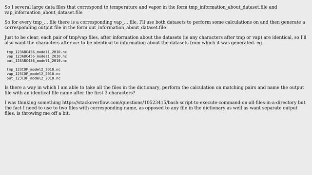 Unix & Linux: Execute same operation on several pairs of files with similar names смотреть онлайн