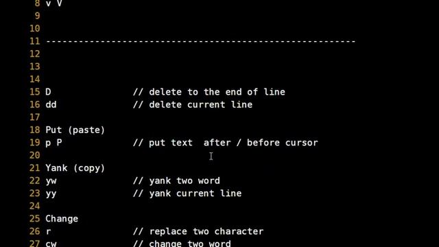 Vi Vim Beginner Lesson 8: A few misc commands смотреть онлайн