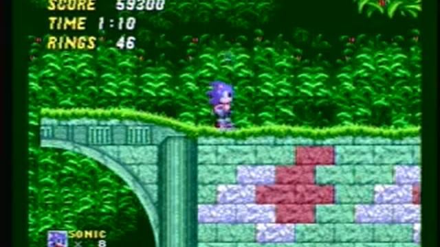 Sega Genesis (SONIC 2) Aquatic Ruin 2 смотреть онлайн