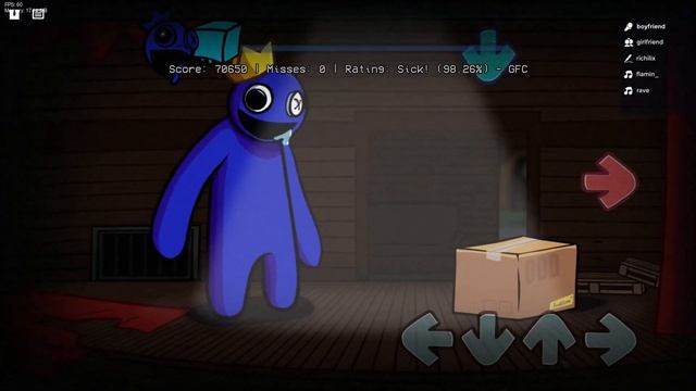 FNF vs Blue | Rainbow Friends - Odd Friend (NEW)(FC)(Jumpscare Alert) смотреть онлайн