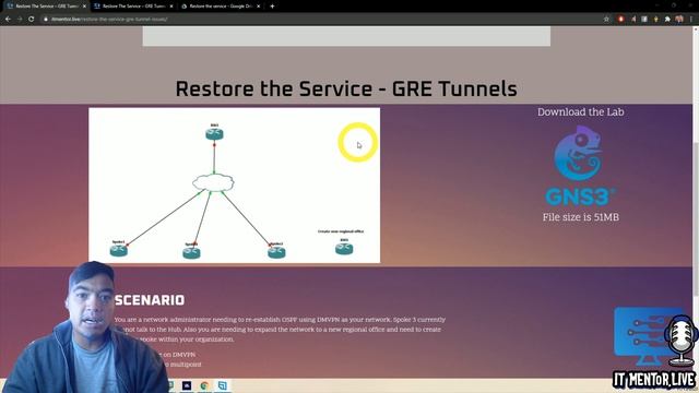 Restore the Service - GRE Tunnels смотреть онлайн