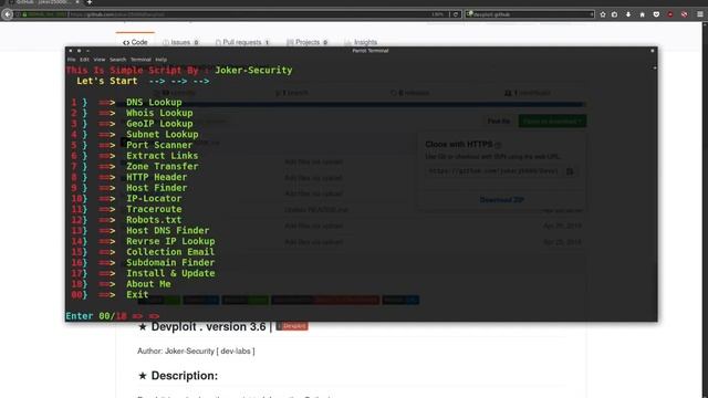 Devploit (Information Gathering Tool) смотреть онлайн