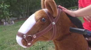 Диана и Рома - на Русском Рома собирает Овощи для своей лошадки