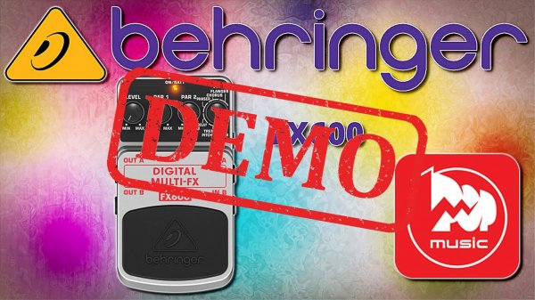 ГИТАРНЫЙ ЭФФЕКТ BEHRINGER FX600 DIGITAL MULTI-FX - демонстрация звучания