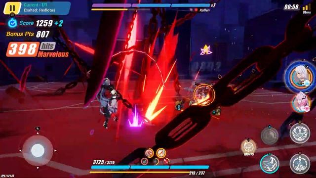 Honkai Impact 3 | EX Abyss Red Lotus D434 | Kallen Shield MPE SNS HOS Tesla 2* 740