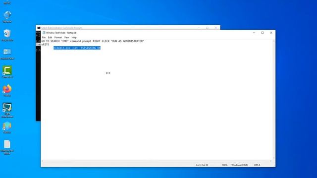 Windows Test Mode How To On / Off смотреть онлайн