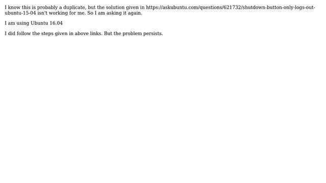 Ubuntu: After installing plank shutdown logs me out смотреть онлайн