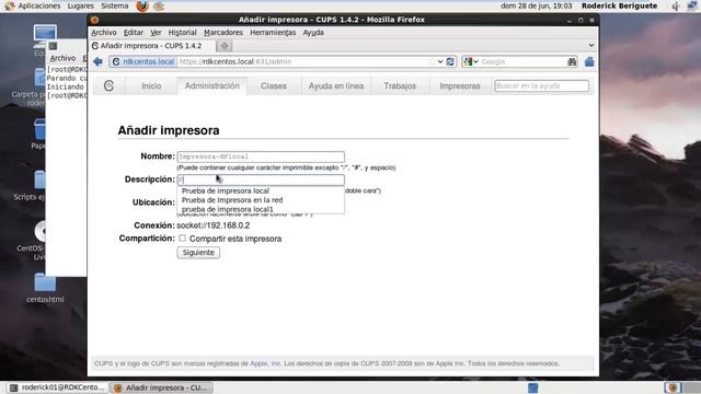 Practica 18 Administracion de Cups en Centos 6 parte1 смотреть онлайн