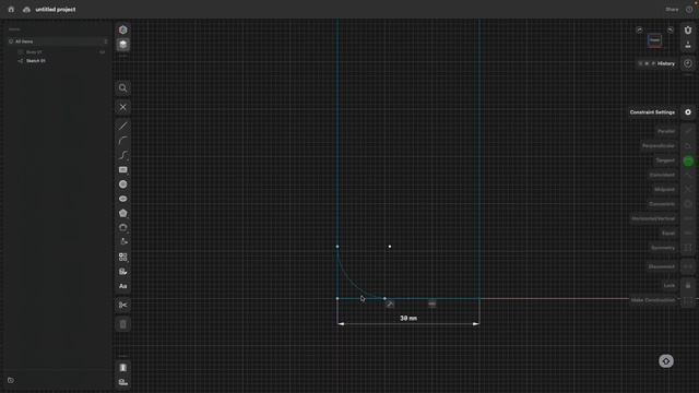 Sketch constraints and splines смотреть онлайн