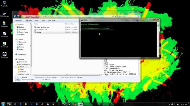 Progress bar/Login Batch Tut w/h source смотреть онлайн