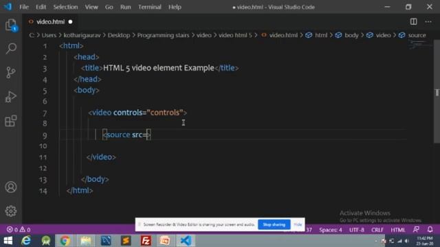 Video Element in HTML5 смотреть онлайн