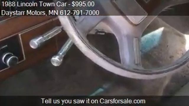 1988 Lincoln Town Car For Sale In Minnetonka, MN 55343 At Th