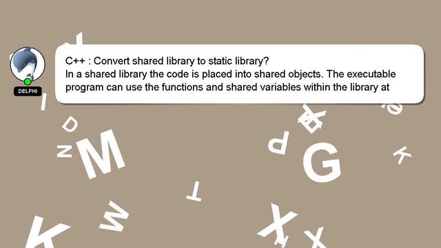 C++ : Convert shared library to static library? смотреть онлайн
