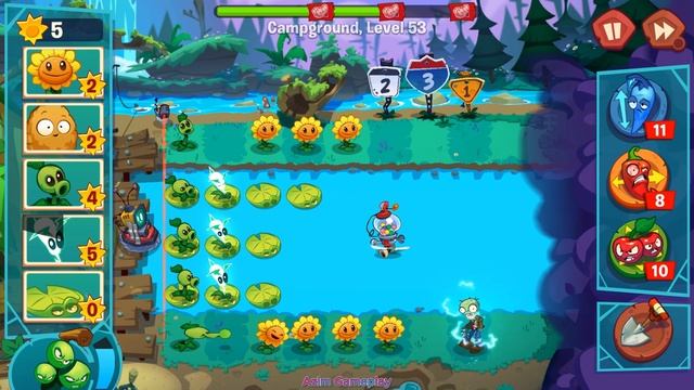 PvZ 3 "Welcome to Zomburbia" (New Update): Level 51-55 (No Boost) 2024 смотреть онлайн