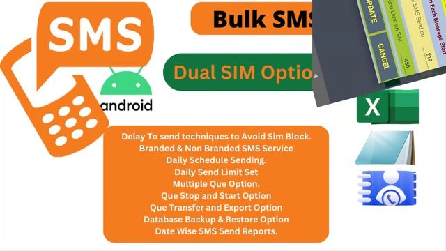 Bulk SMS Sender Android App смотреть онлайн