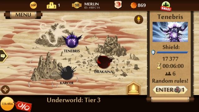 Shadow Fight 2 || Underworld - TENEBRIS Final Boss Tier 3 「Android Gameplay」 смотреть онлайн