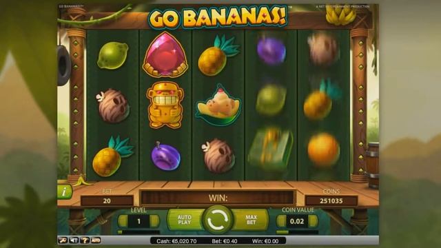 NetEnt - Go Bananas - Gameplay Demo смотреть онлайн