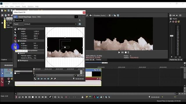 Sony Vegas Pro 15 Best Video Editing Tutorials Customize Event Pan Crop Tools смотреть онлайн