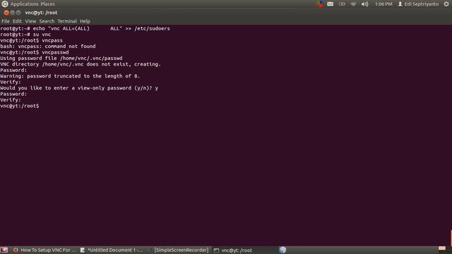 Install Vnc Ubuntu