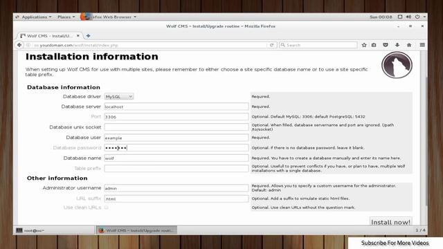 How to install Wolf CMS on a CentOS 7 смотреть онлайн