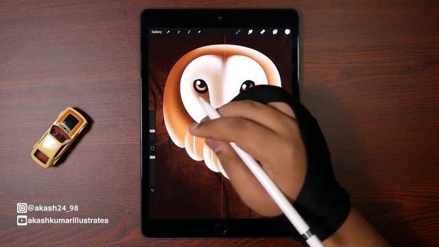 Owl | Digital Illustration with iPad (Procreate) смотреть онлайн