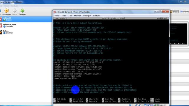 CARA KONFIGURASI DHCP SERVER DEBIAN 10 DI VIRTUALBOX смотреть онлайн