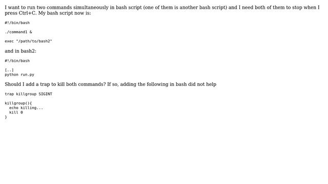 Unix & Linux: Kill both commands that run simultaneously in bash (2 Solutions!!) смотреть онлайн