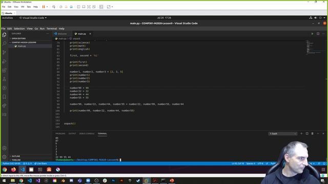 COMP301 - M2020 - Lesson 9 - Part 1 - Assignment 3 Details and Lists and Tuples смотреть онлайн